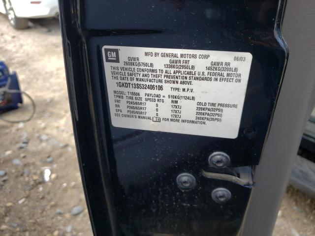 Photo 10 from auction – 2003 GMC ENVOY with VIN 1GKDT13S532406106