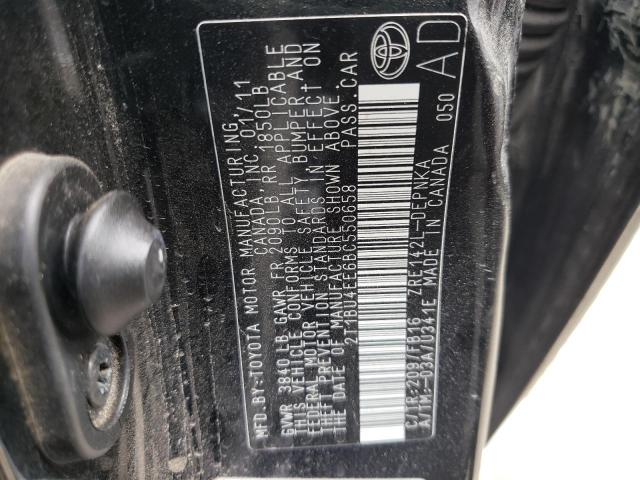 Photo 10 from auction – 2011 TOYOTA COROLLA BA with VIN 2T1BU4EE6BC550658
