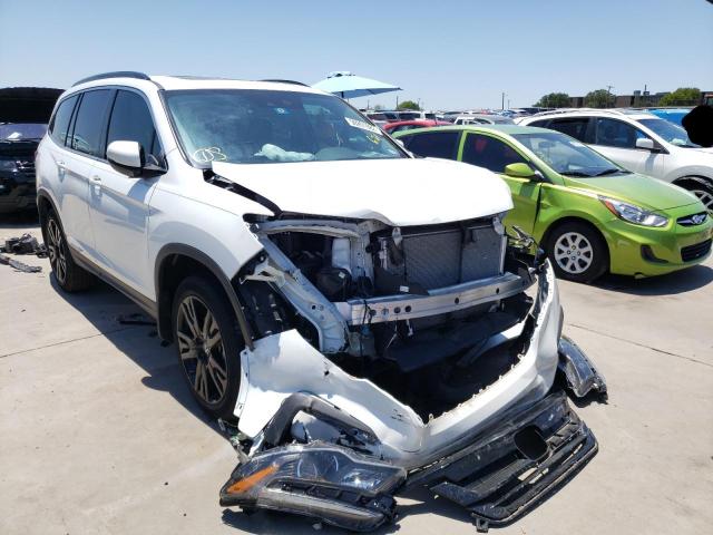 HONDA PILOT SE 2021 with VIN 5FNYF5H25MB008798 - Photo from auction