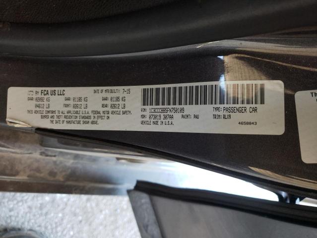 Photo 10 from auction – 2015 CHRYSLER 200 S with VIN 1C3CCCBB5FN750109