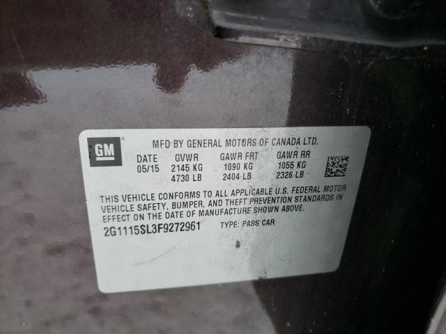 Photo 10 from auction – 2015 CHEVROLET IMPALA LT with VIN 2G1115SL3F9272961