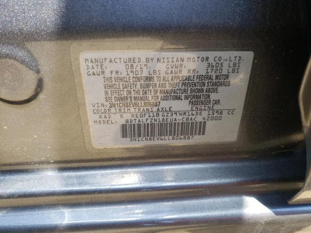 Photo 10 from auction – 2020 NISSAN VERSA SV with VIN 3N1CN8EV6LL806887