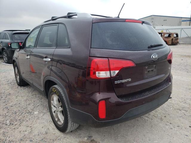 Photo 3 from auction – 2015 KIA SORENTO LX with VIN 5XYKT3A68FG564633