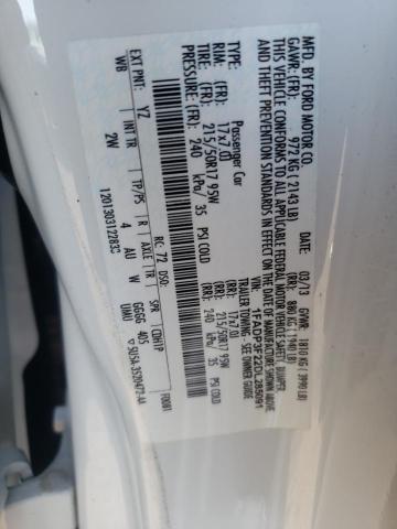 Photo 10 from auction – 2013 FORD FOCUS SE with VIN 1FADP3F22DL285091