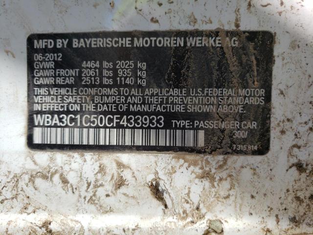 Photo 10 from auction – 2012 BMW 328 I SULE with VIN WBA3C1C50CF433933