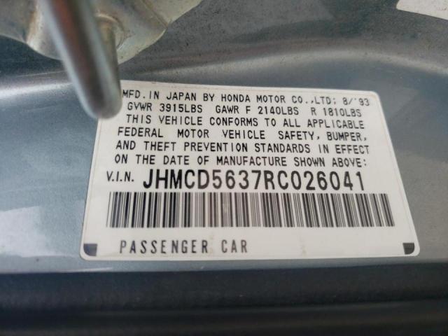 Photo 10 from auction – 1994 HONDA ACCORD LX with VIN JHMCD5637RC026041