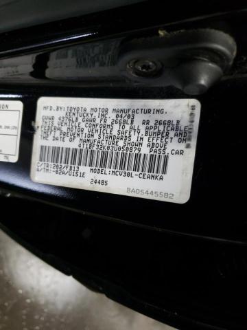 Photo 10 from auction – 2003 TOYOTA CAMRY LE with VIN 4T1BF32K03U050879