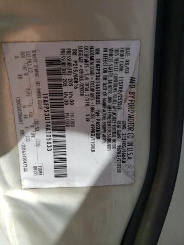 Photo 10 from auction – 2004 FORD TAURUS SE with VIN 1FAFP53U14A105833