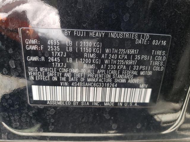 Photo 10 from auction – 2016 SUBARU OUTBACK 2. with VIN 4S4BSAHC6G3318264