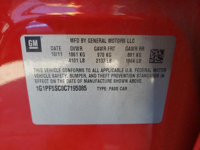 Photo 10 from auction – 2012 CHEVROLET CRUZE LT with VIN 1G1PF5SC0C7195085