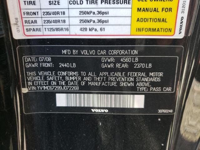 Photo 10 from auction – 2009 VOLVO C70 T5 with VIN YV1MC67299J072268