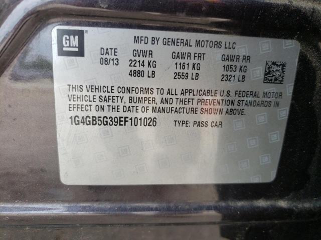 Photo 10 from auction – 2014 BUICK LACROSSE with VIN 1G4GB5G39EF101026