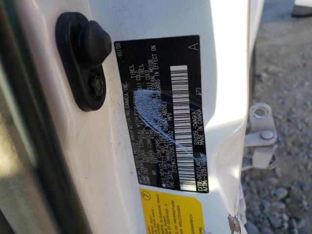 Zdjęcie 10 z aukcji – 2009 LEXUS RX 350 z VIN 2T2HK31U29C131302