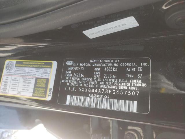 Photo 10 from auction – 2015 KIA OPTIMA LX with VIN 5XXGM4A78FG457507