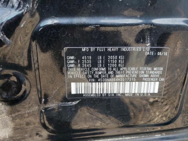Photo 10 from auction – 2017 SUBARU LEGACY 2.5 with VIN 4S3BNAB64H3017315
