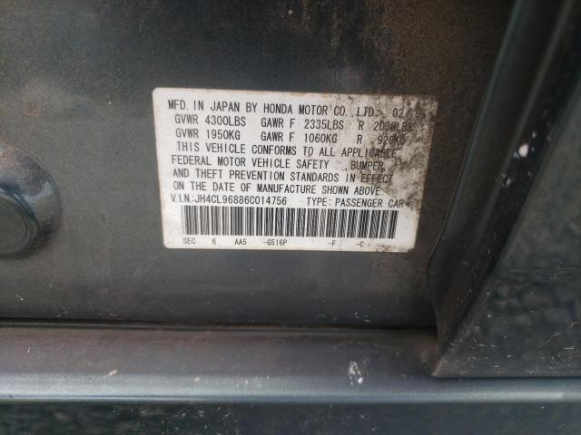 Photo 10 from auction – 2006 ACURA TSX with VIN JH4CL96886C014756