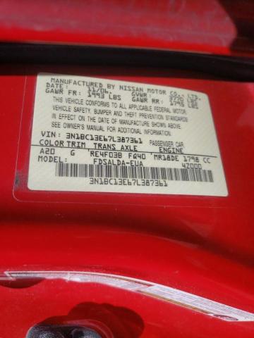 Photo 10 from auction – 2007 NISSAN VERSA S with VIN 3N1BC13E67L387361