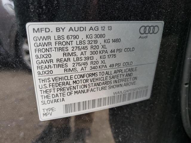 Photo 10 from auction – 2014 AUDI Q7 PREMIUM with VIN WA1LGAFE5ED013158