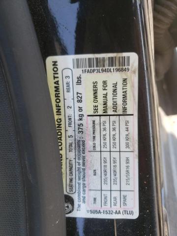 Photo 10 from auction – 2013 FORD FOCUS ST with VIN 1FADP3L94DL196849