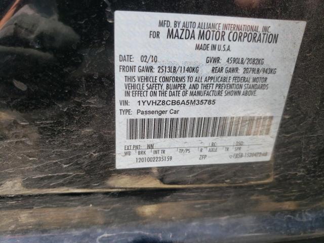 Photo 10 from auction – 2010 MAZDA 6 S with VIN 1YVHZ8CB6A5M35785