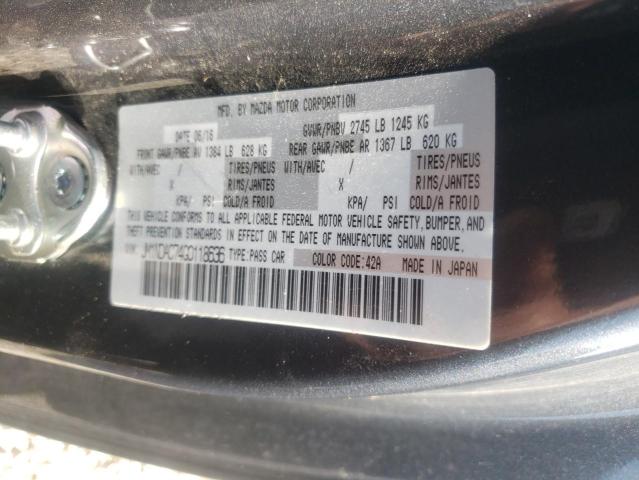 Photo 10 from auction – 2016 MAZDA MX-5 MIATA with VIN JM1NDAC74G0118636