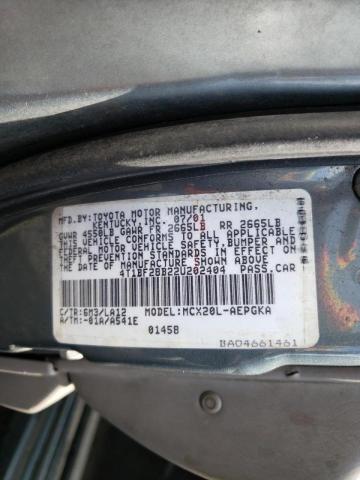 Photo 10 from auction – 2002 TOYOTA AVALON XL with VIN 4T1BF28B22U202404