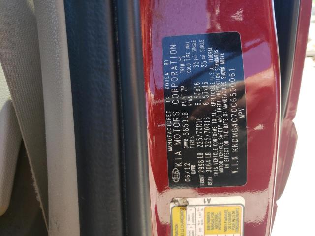 Photo 10 from auction – 2012 KIA SEDONA LX with VIN KNDMG4C70C6500061