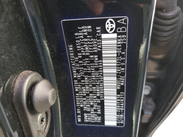 Photo 10 from auction – 2016 TOYOTA COROLLA L with VIN 5YFBURHE5GP484846