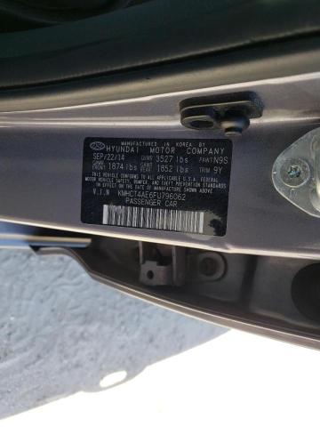 Photo 10 from auction – 2015 HYUNDAI ACCENT GLS with VIN KMHCT4AE6FU796062