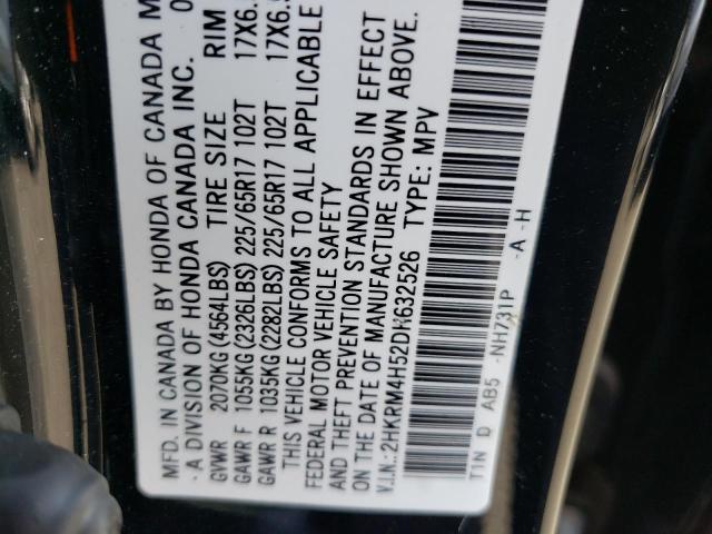 Photo 10 from auction – 2013 HONDA CR-V EX with VIN 2HKRM4H52DH632526