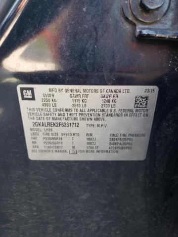 Photo 10 from auction – 2015 GMC TERRAIN SL with VIN 2GKALREK2F6331712