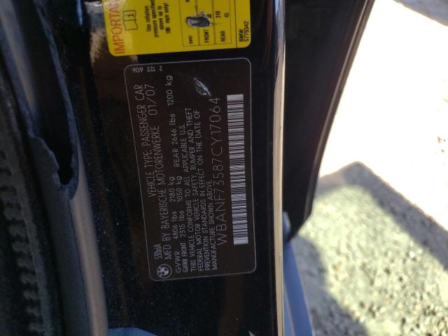 Photo 10 from auction – 2007 BMW 530 XI with VIN WBANF73587CY17064