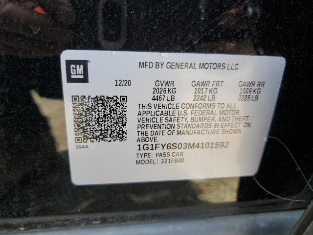 Photo 10 from auction – 2021 CHEVROLET BOLT EV LT with VIN 1G1FY6S03M4101592