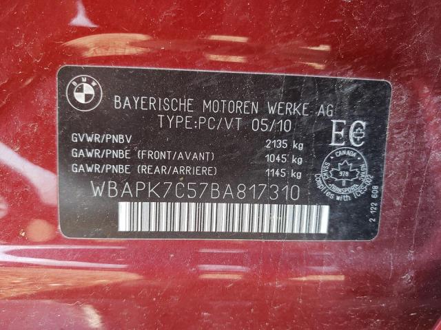 Photo 10 from auction – 2011 BMW 328 XI with VIN WBAPK7C57BA817310