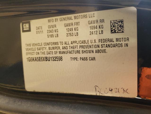 Photo 10 from auction – 2011 CADILLAC DTS with VIN 1G6KA5E6XBU132598