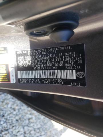 Photo 10 from auction – 2017 TOYOTA CAMRY LE with VIN 4T1BF1FK2HU697192