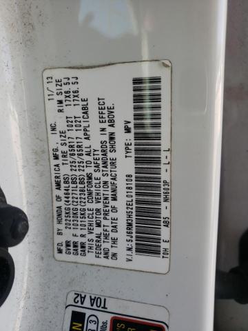 Photo 10 from auction – 2014 HONDA CR-V EX with VIN 5J6RM3H52EL018108