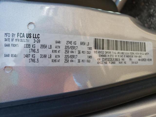 Photo 10 from auction – 2020 DODGE GRAND CARA with VIN 2C4RDGEG9LR199618