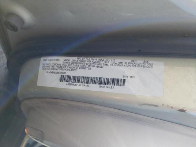 Photo 10 from auction – 2006 SUBARU LEGACY OUT with VIN 4S4BP62C667363011