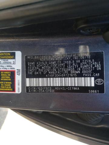 Photo 10 from auction – 2011 TOYOTA CAMRY BASE with VIN 4T4BF3EK4BR121615