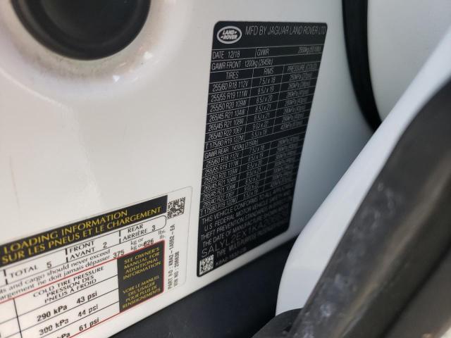 Photo 10 from auction – 2019 LAND ROVER RANGE ROVE with VIN SALYL2EX1KA206638