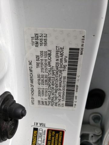 Photo 10 from auction – 2016 HONDA CR-V LX with VIN 5J6RM4H30GL015165