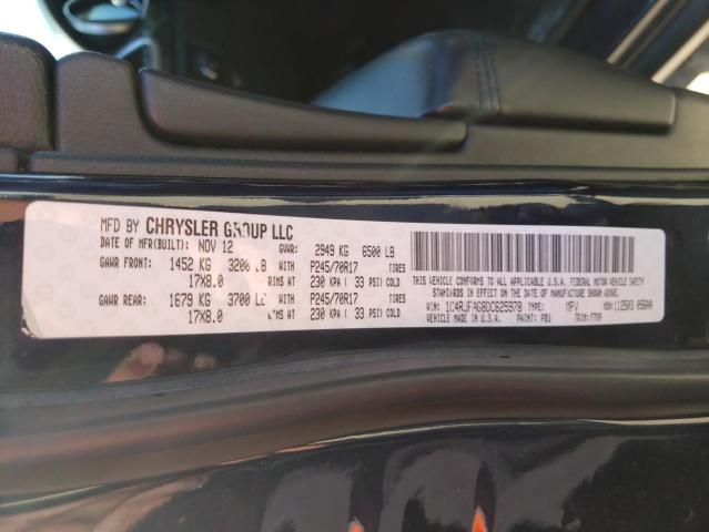Photo 10 from auction – 2013 JEEP GRAND CHER with VIN 1C4RJFAG8DC625978