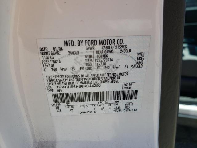 Photo 10 from auction – 2006 FORD ESCAPE HEV with VIN 1FMCU96H86KC44250