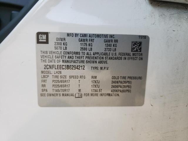 Photo 10 from auction – 2011 CHEVROLET EQUINOX LT with VIN 2CNFLEEC3B6294212