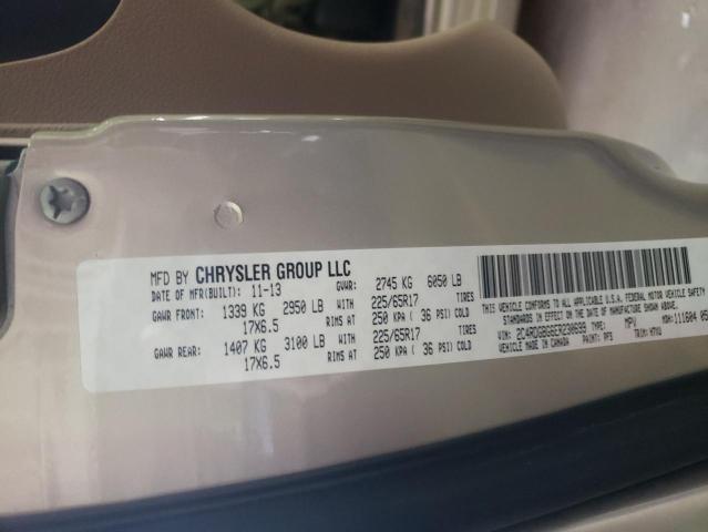 Photo 10 from auction – 2014 DODGE GRAND CARA with VIN 2C4RDGBG6ER230699