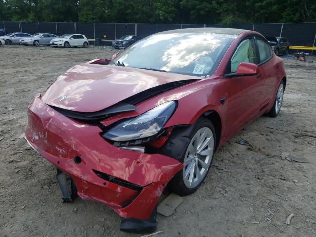 Photo 2 from auction – 2022 TESLA MODEL 3 with VIN 5YJ3E1EB2NF187961