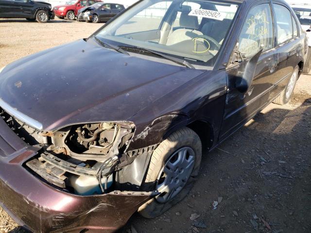 Photo 9 from auction – 2001 HONDA CIVIC LX with VIN JHMES16541S006056