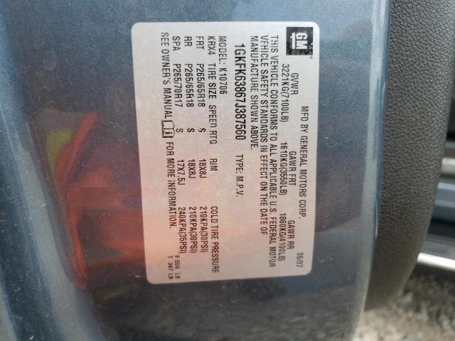 Photo 10 from auction – 2007 GMC YUKON DENA with VIN 1GKFK63867J387560