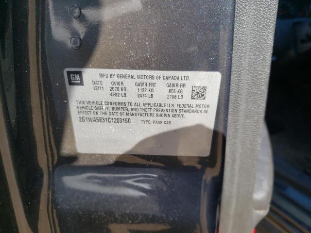 Photo 10 from auction – 2012 CHEVROLET IMPALA LS with VIN 2G1WA5E31C1203150